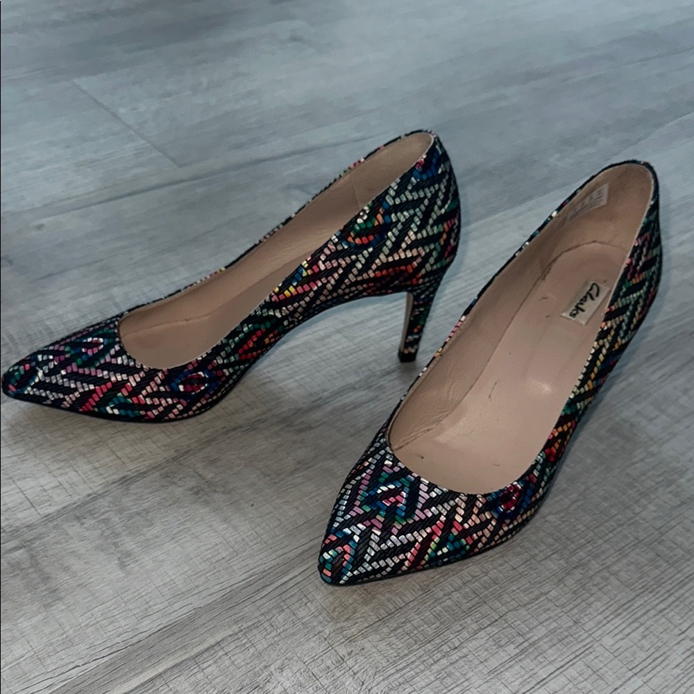Colorful Patterned Women's Heels